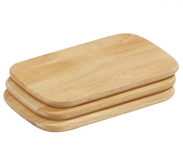 Frühstücksbretter, 3er-Set L 22 x B 15 x H 1 cm – Müller