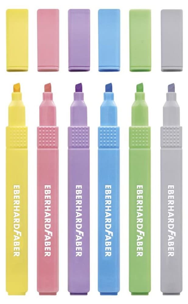 Eberhard Faber Textmarker Mini Pastell, 6er Etui – Müller