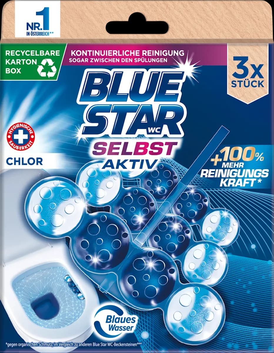Blue Star WC-Beckensteine 3 Stück Angebot bei Bipa