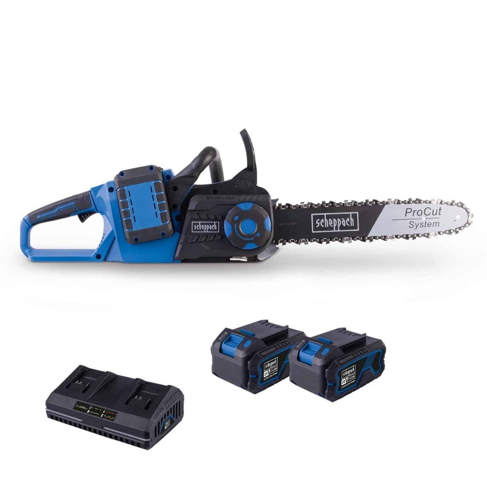 Scheppach Brushless 40V Akku-Kettensäge BC-CS355Duo-X - SET L2 SE Angebot bei Norma
