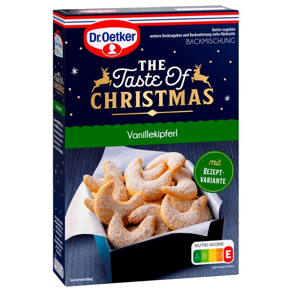 Backmischung Taste of Christmas Vanillekipferl, 360 g Dr. Oetker – Norma
