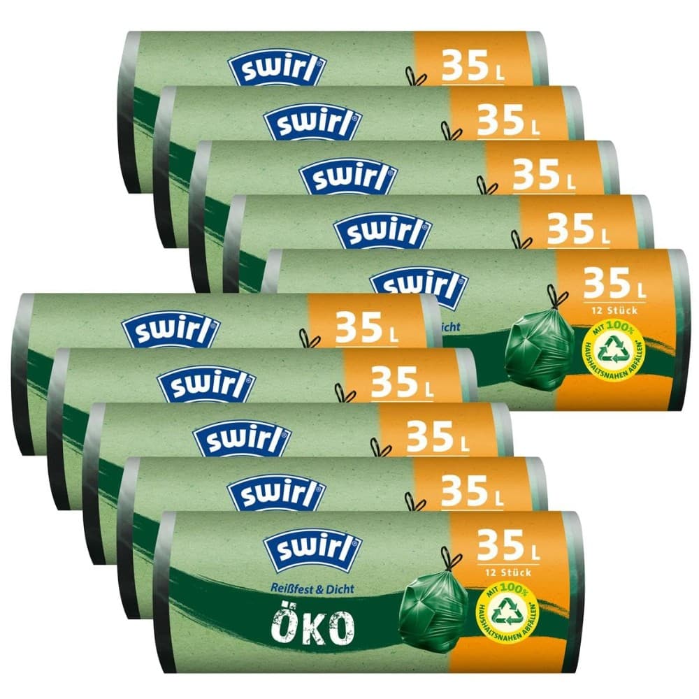 Müllbeutel mit Zugband, 9er Pack SWIRL – Norma