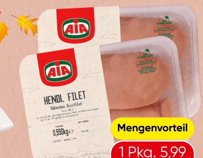 AIA Hendl-Filet, 550 g – Spar