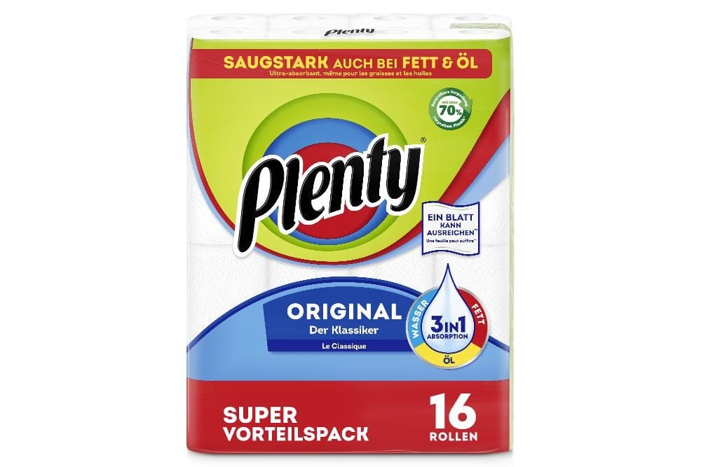 Plenty Küchenrolle, 12 od. 16 Rollen – Billa Plus