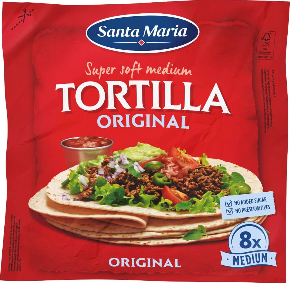 Santa Maria Tortilla, 320 g / 371 g – Eurospar