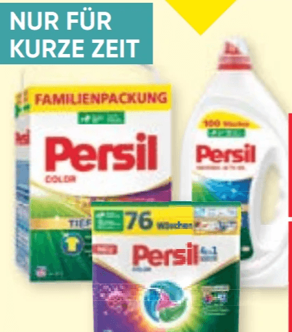 Persil Pulver, Gel oder Discs, 76-100 Wäschen – Maximarkt