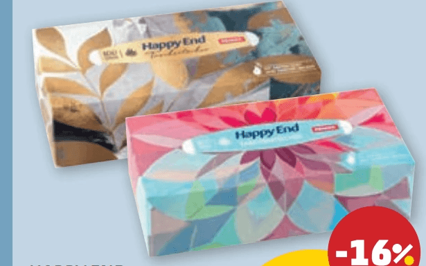 Happy End Taschentücher-Box 100 Blatt Angebot bei Penny
