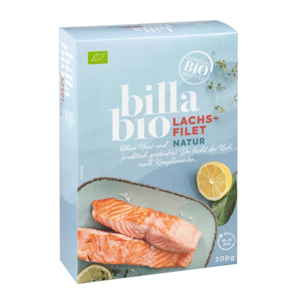 BILLA Bio Bio-Lachsfilet ASC, 200 g Packung – Billa