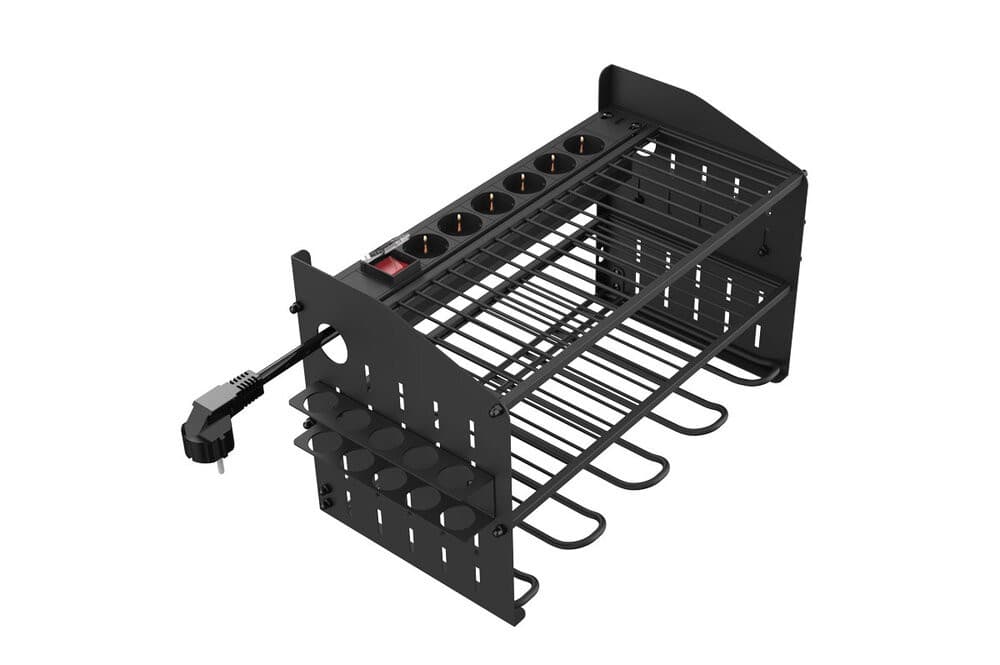 Werkzeug-Wandregal mit Steckdosenleiste 48,4 x 22 x 25 cm Angebot bei Zgonc