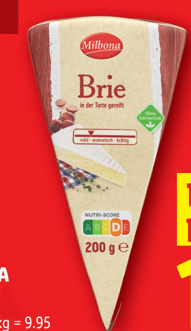 Milbona Brie 200 g Angebot bei Lidl