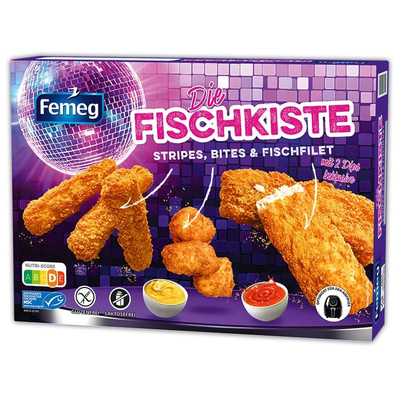 Die Fischkiste Stripes, Bites & Fischfilet, 700 g Femeg – Norma