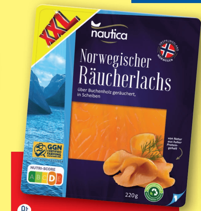 Norwegischer Räucherlachs, 220 g Nautica – Lidl