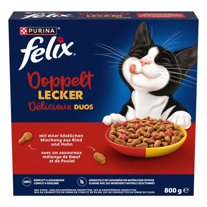 Felix Trockenfutter Doppelt Lecker, 800 g – Billa