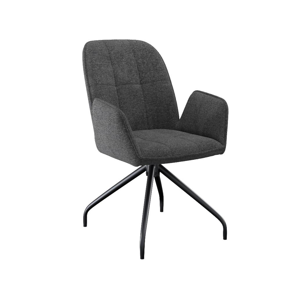 Armlehnstuhl Webstoff Schwarz ca. 59x86x62 cm Angebot bei Möbelix