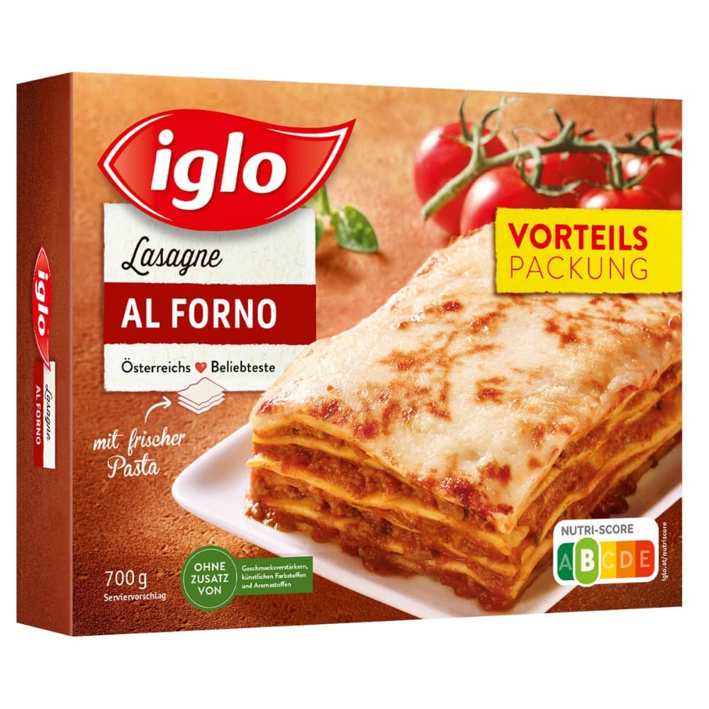 Lasagne al Forno, 700 g Iglo – Lidl