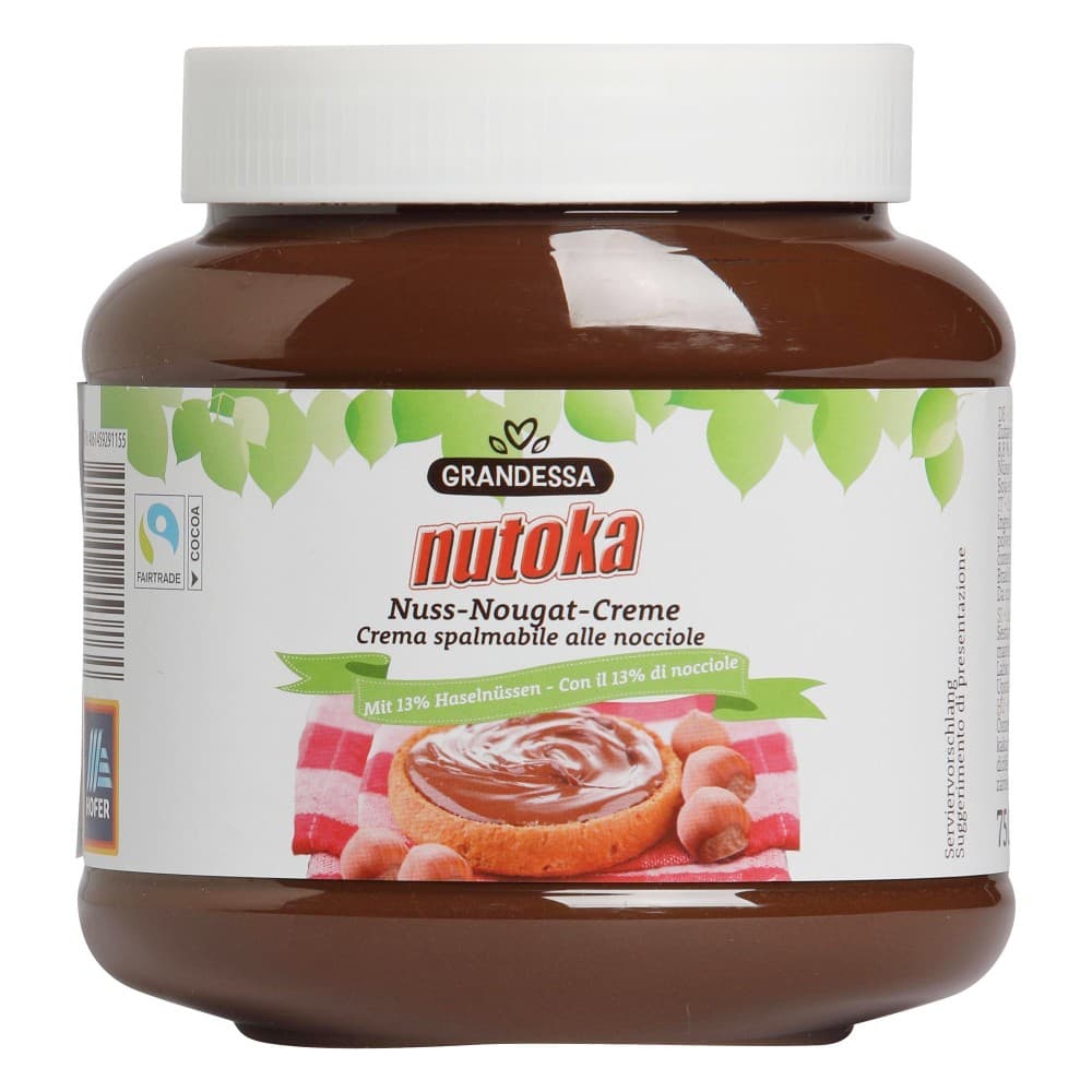 Grandessa Nuss-Nougat-Creme, 750 g – Hofer