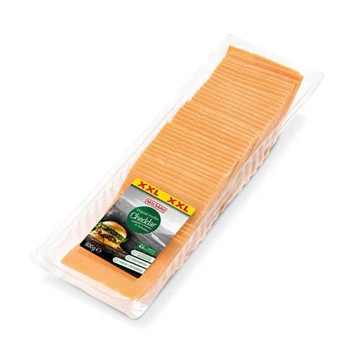 XXL Cheddar Scheiben, 800 g Milsani – Hofer