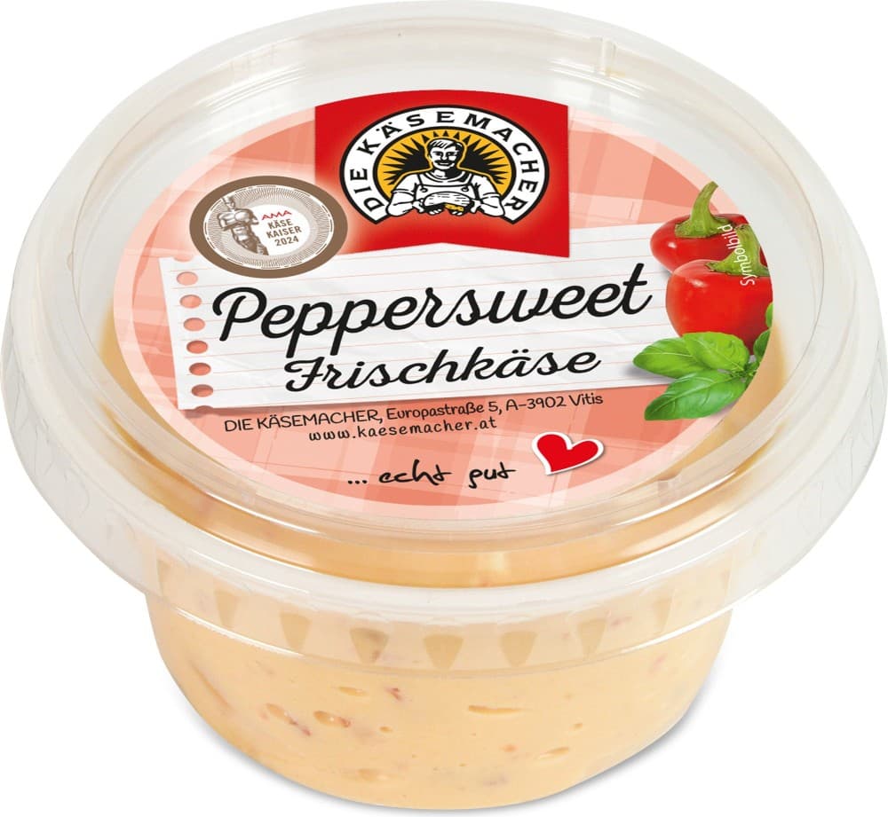 Echter Liptauer oder Peppersweet Aufstrich, 150-g-Becher Die Käsemacher – Spar
