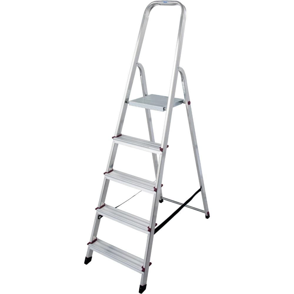 Alu-Leiter CORDA 5 Stufen, Arbeitshöhe max. 300 cm – Zgonc