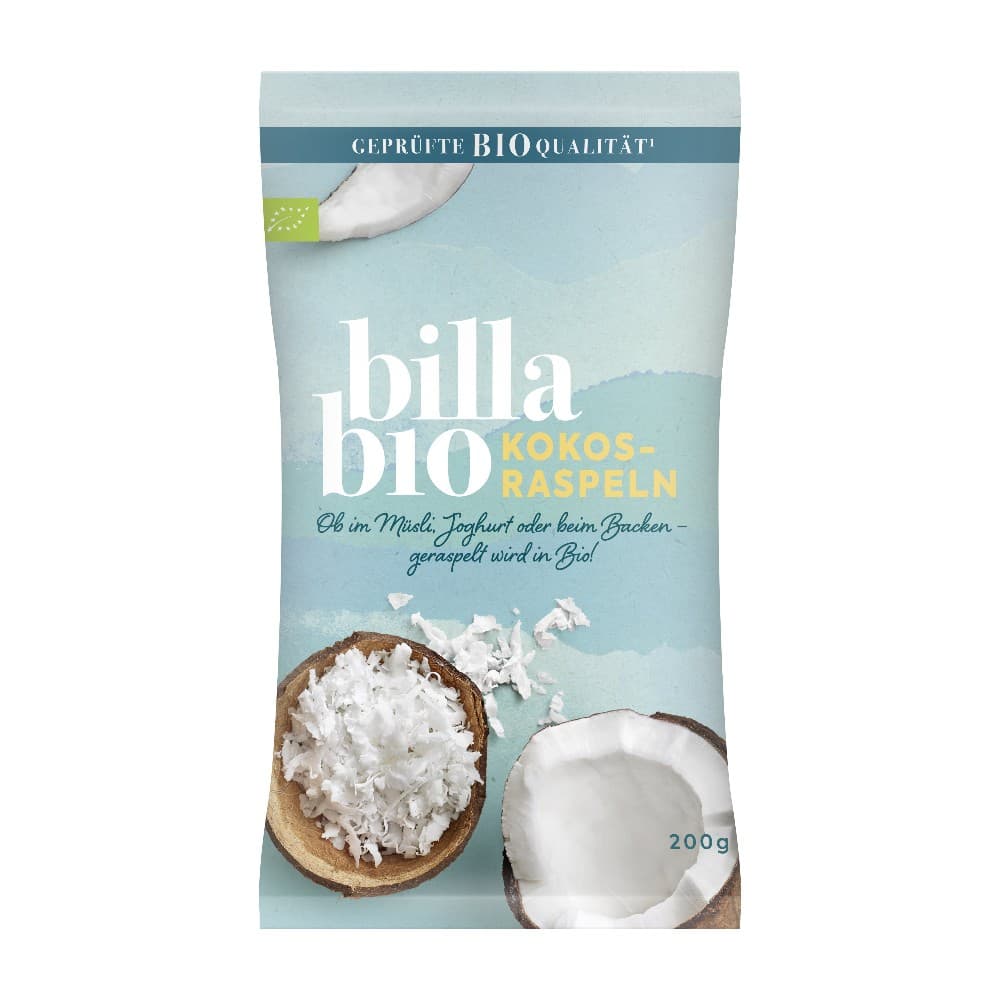 BILLA Bio Bio-Kokosraspeln, 200 g – Billa Plus