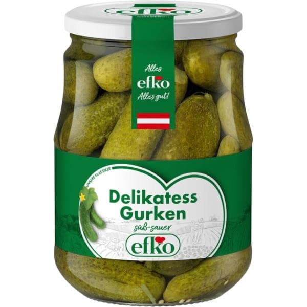 Efko Gurken, Salate oder Pfefferoni, 720 ml – Lidl