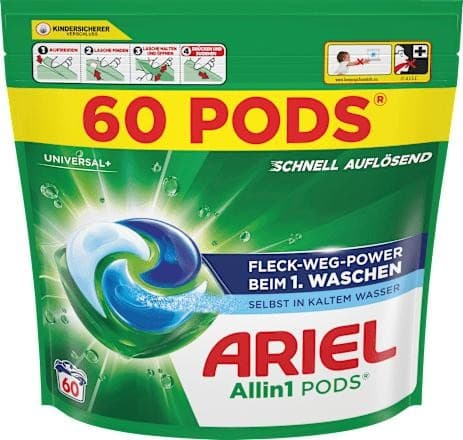 Ariel Flüssig, Pulver oder Pods, 80 WG / 72 WG / 60 WG – Lidl