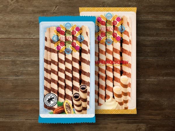 Kuljanka Waffelröllchen, 280 g – Lidl