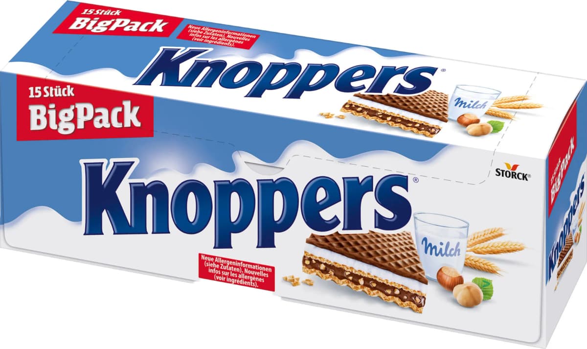 Knoppers Big Pack, 15 Stück Storck – Norma