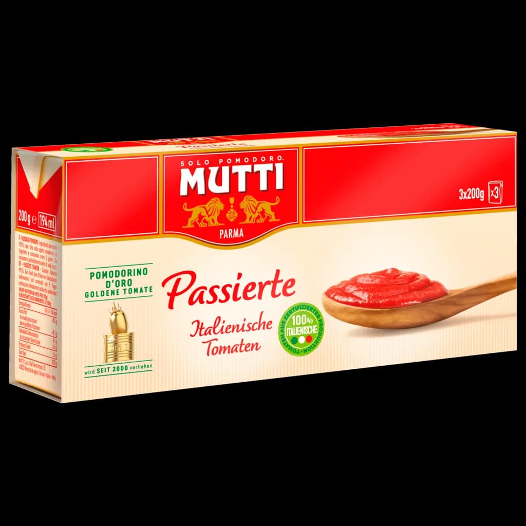 Mutti Passata Passierte Tomaten, 3x 200 g – Maximarkt