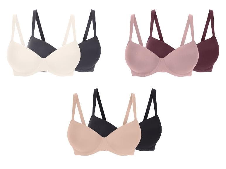 ESMARA Damen Bügel-BH, 2 Stück – Lidl