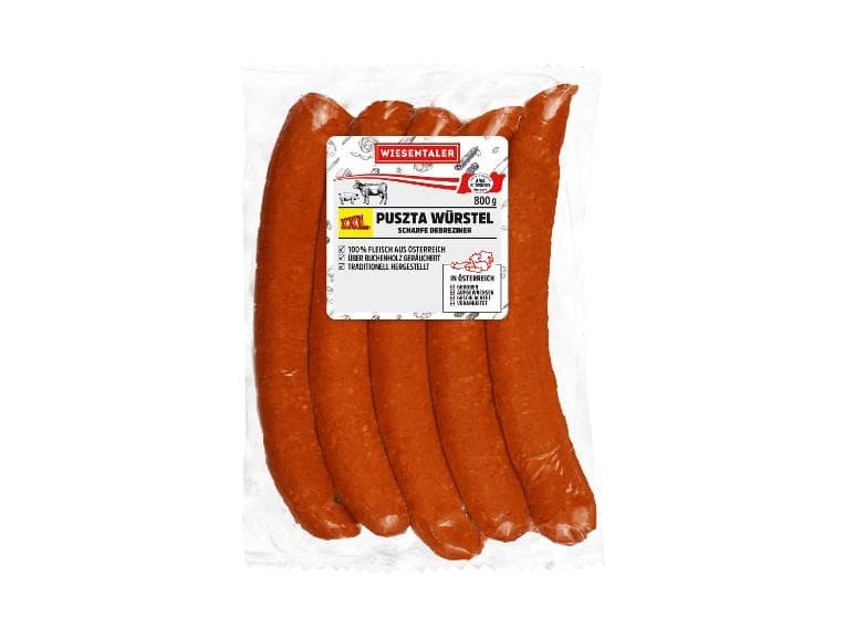 Puszta Würstel, 800 g WIESENTALER – Lidl