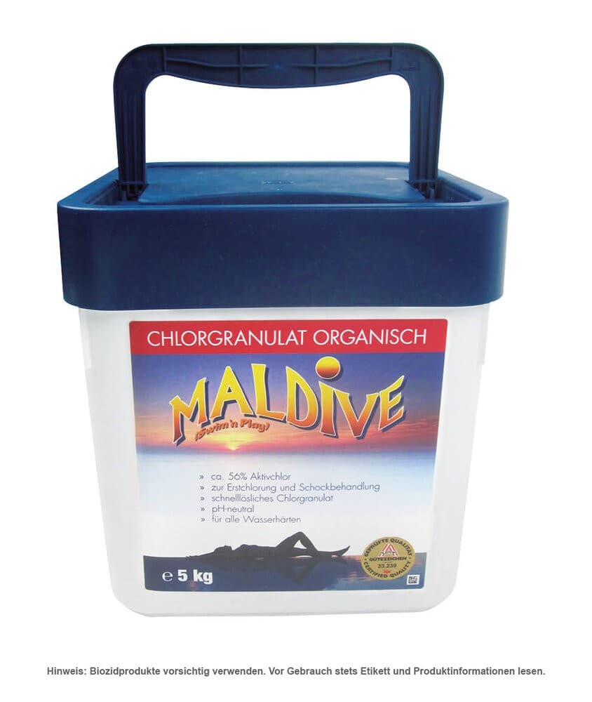 Chlor-Granulat organisch 5 kg MALDIVE Angebot bei Zgonc