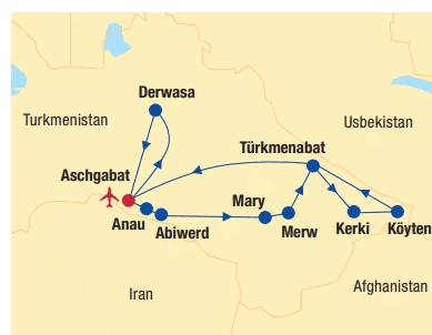 TURKMENISTAN Das vergessene Land 9 Nächte Angebot bei Billa Reisen