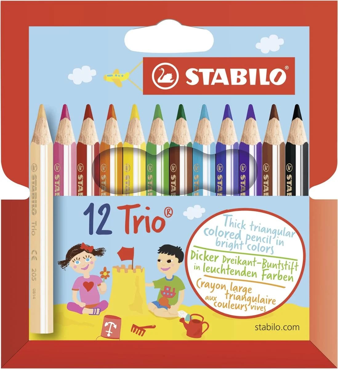 Farbstifte Trio, 12 Farben inkl. Spitzer – Interspar