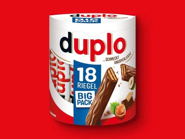 Ferrero Kinder Riegel, Duplo Riegel 327 g - 378 g Angebot bei Maximarkt