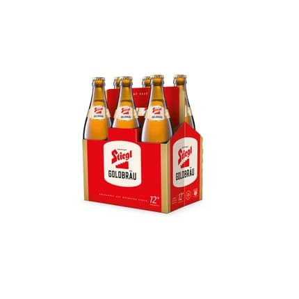 Goldbräu, 0,5-lt.-Flasche, 6er-Träger Stiegl – Spar