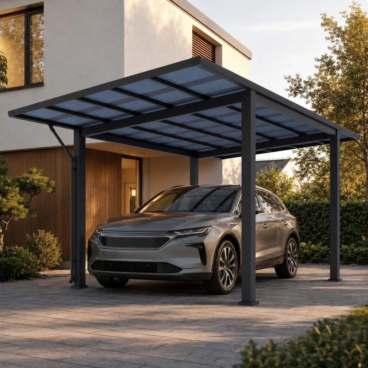 Aluminium Carport Sky Pro Anthrazit – Hofer