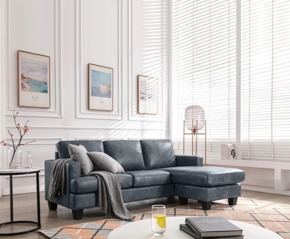 Ecksofa in Vintage-Optik, ca. 218 x 141 x 85 cm – Norma