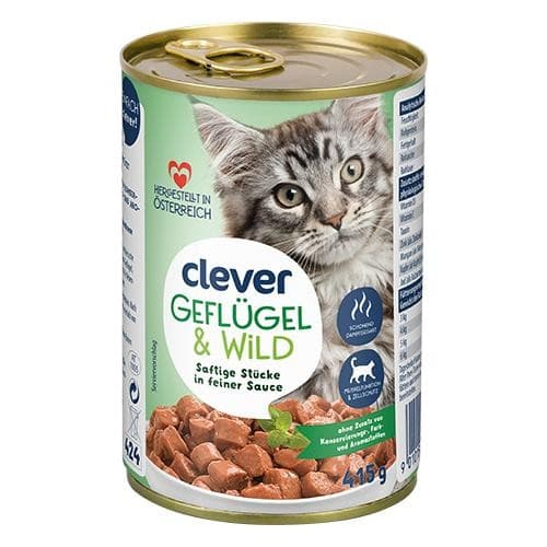 Katzenfutter 415 g clever Angebot bei Billa