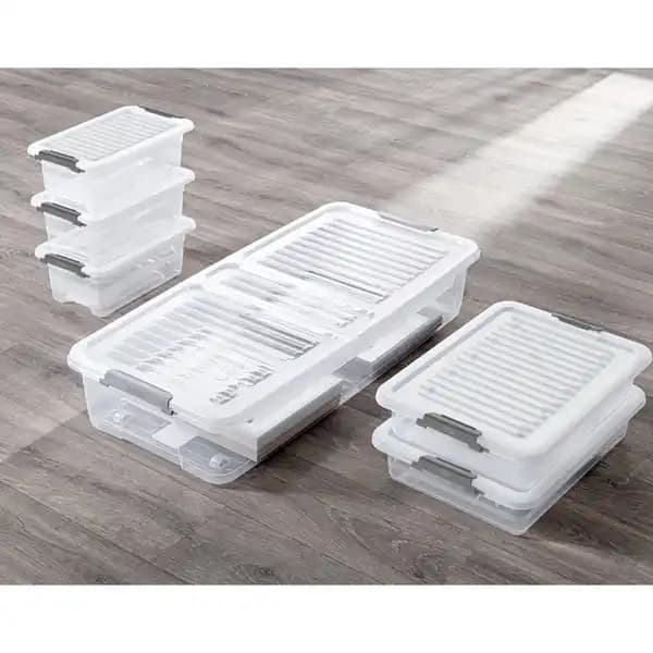 Clipbox mit Rollen, 37 l TOPTEX – Norma