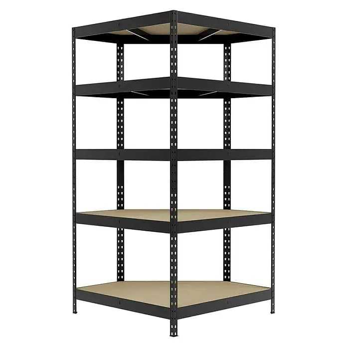 Eckschwerlastregal, 5 Spanplattenböden, H x B x T: 180 x 120 x 40 cm – Bauhaus