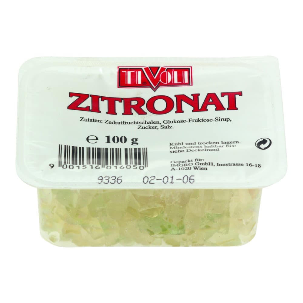 Tivoli Kandierte Früchte Backmischung, Zitronat od. Aranzini, 100 g – Adeg