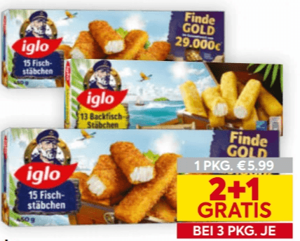 Iglo Fischstäbchen, 360 g - 450 g – Billa