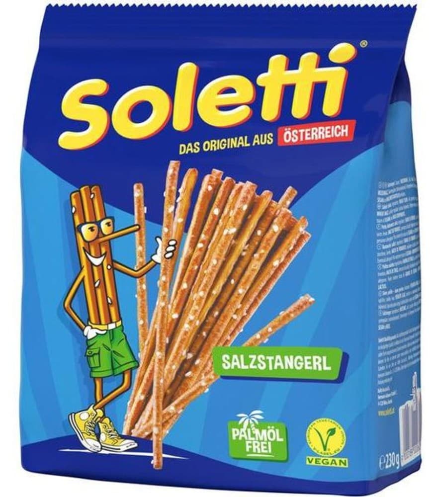 Soletti Salzstangerl od. Chips Cracker 100 - 230 g Angebot bei Adeg