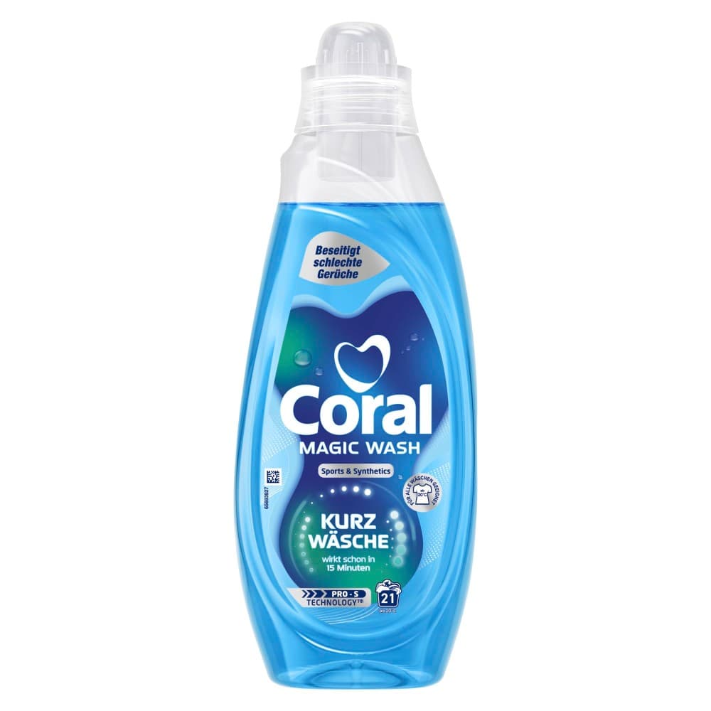 Coral Waschmittel Magic Wash od. Flüssig, 21–25 Waschgänge – Billa