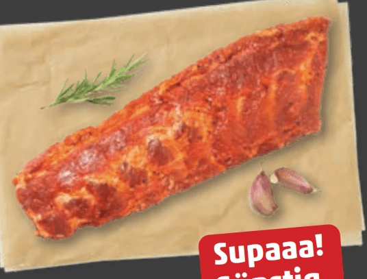 Delikatessa Spare Ribs Karreerippen Honig/Knoblauch, pro kg – Penny