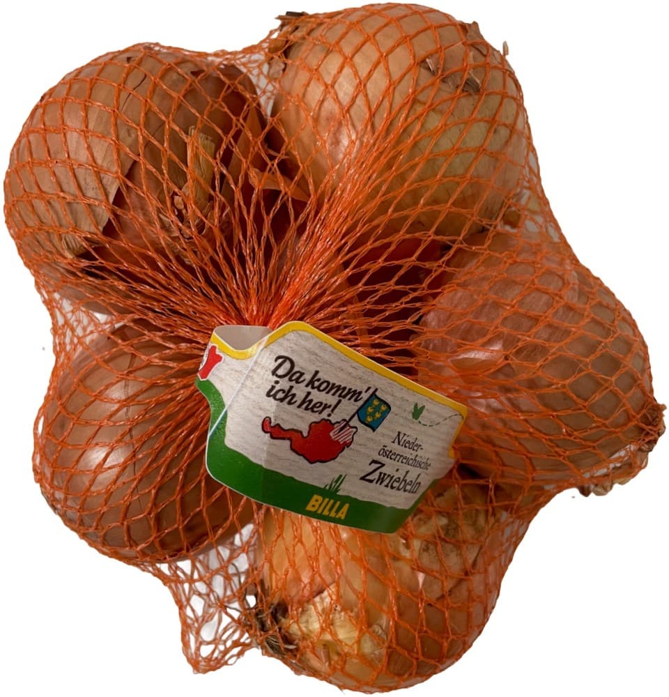 Zwiebel gelb, 1 Kilo Netz Da komm' ich her! – Billa