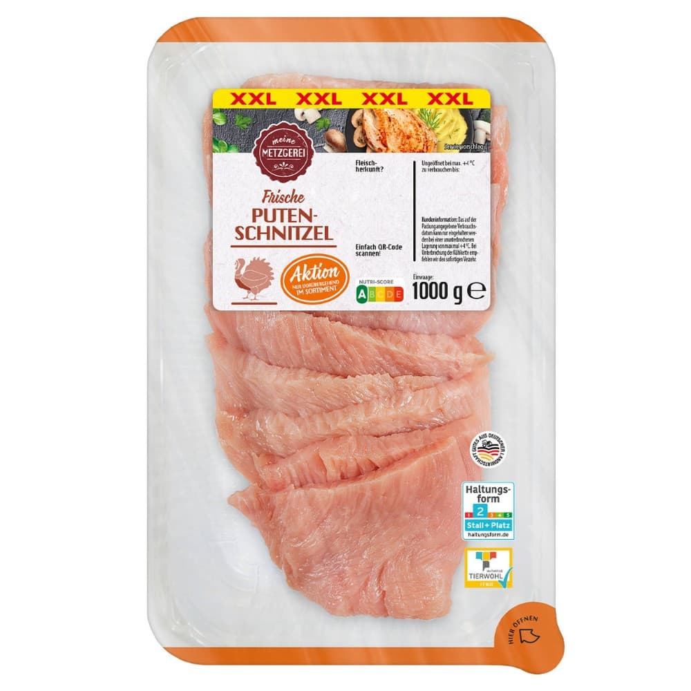 Frische Putenbrustschnitzel, 1 kg – Lidl