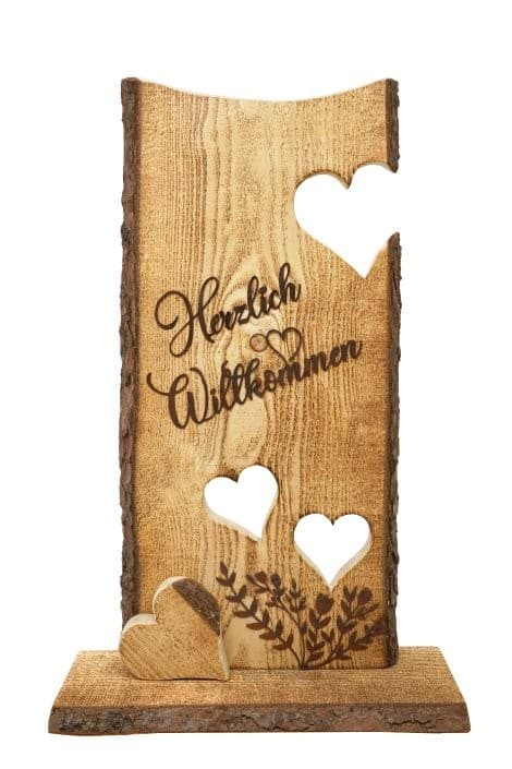 Holzständer Herzlich Willkommen – Lagerhaus