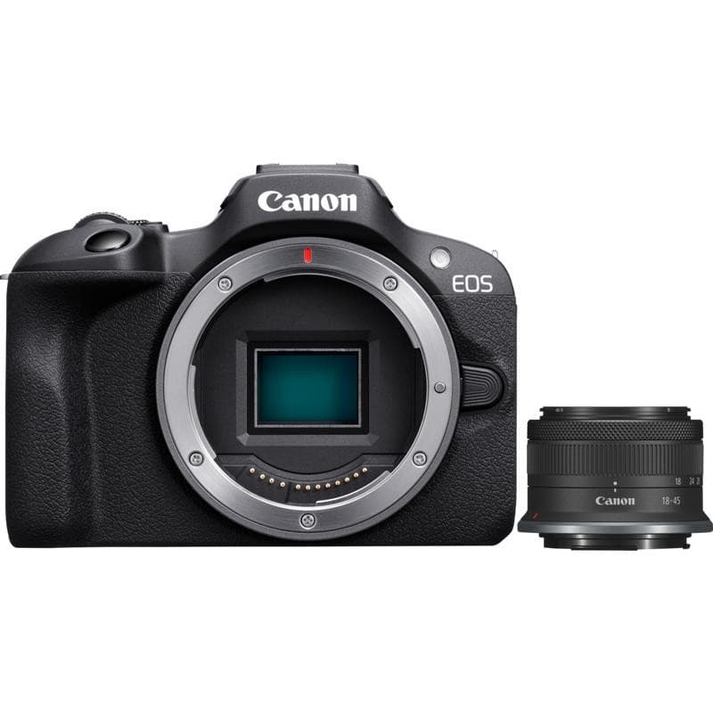 EOS R100 Gehäuse + RF-S 18-45mm + SD MSH Systemkamera Canon – MediaMarkt